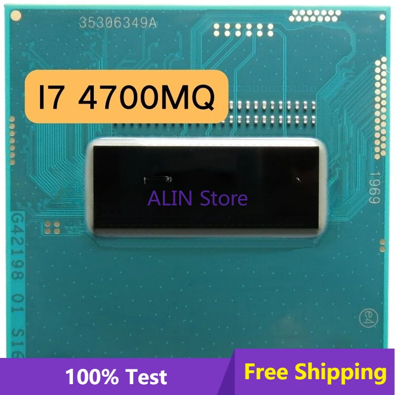 

Б/у процессор Core I7-4700MQ SR15H I7 4700MQ CPU Процессор 6M 47W Socket G3 / rPGA946B