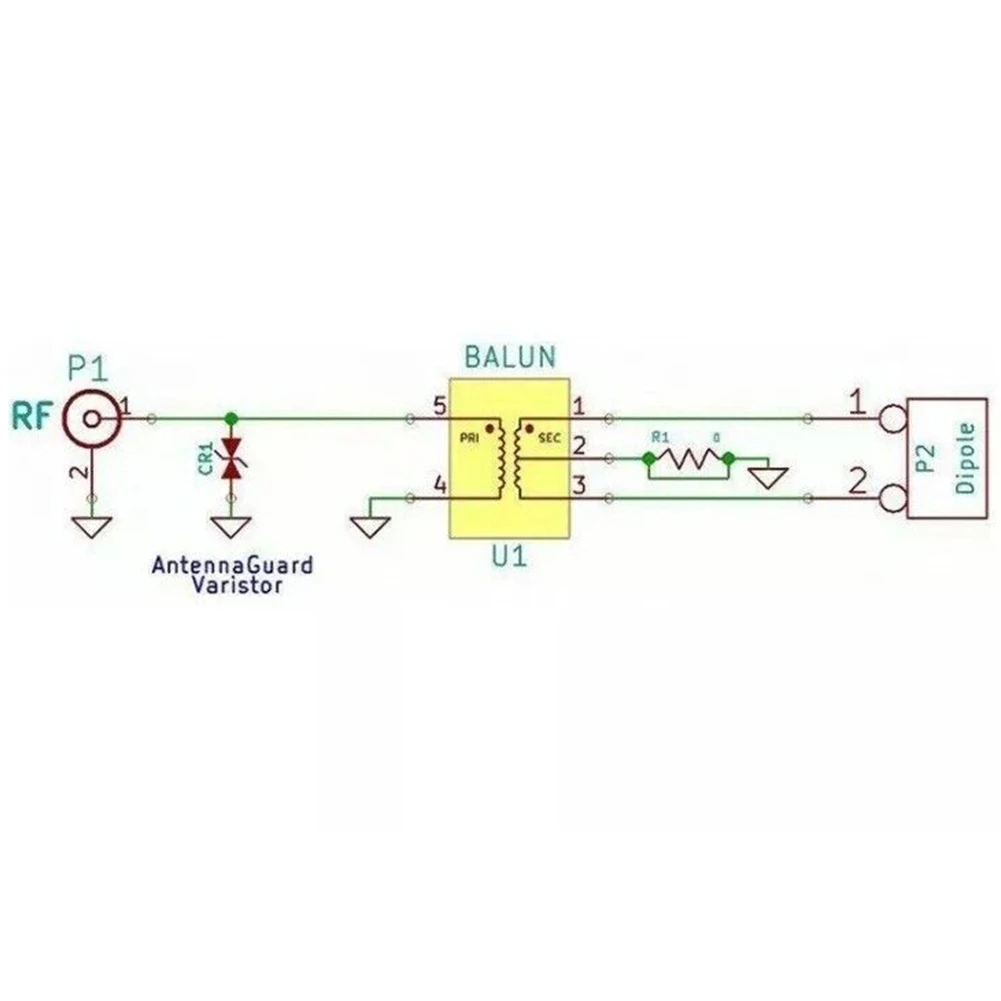 Рисунок 3 - 19-проволочная HF антенна Balun