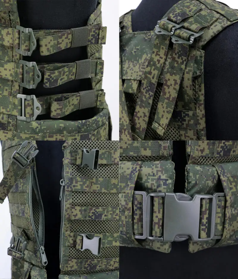 Russische dritte Generation Gen 3 6Sh117 PKM Schießkampfausrüstungsset Hüfttasche Granatentasche Walkie-Talkie-Tasche Magazintasche – Detail 6