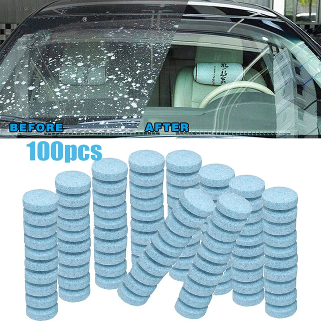 100pcs Car Window Cleaning Effervescent Tablet Windshield Glass Cleaner  Accessories For Audi A3 8p A4 B6 B8 A1 A2 A6 Q2 Q3 Q5 Q7 - Windshield  Cleaner - AliExpress