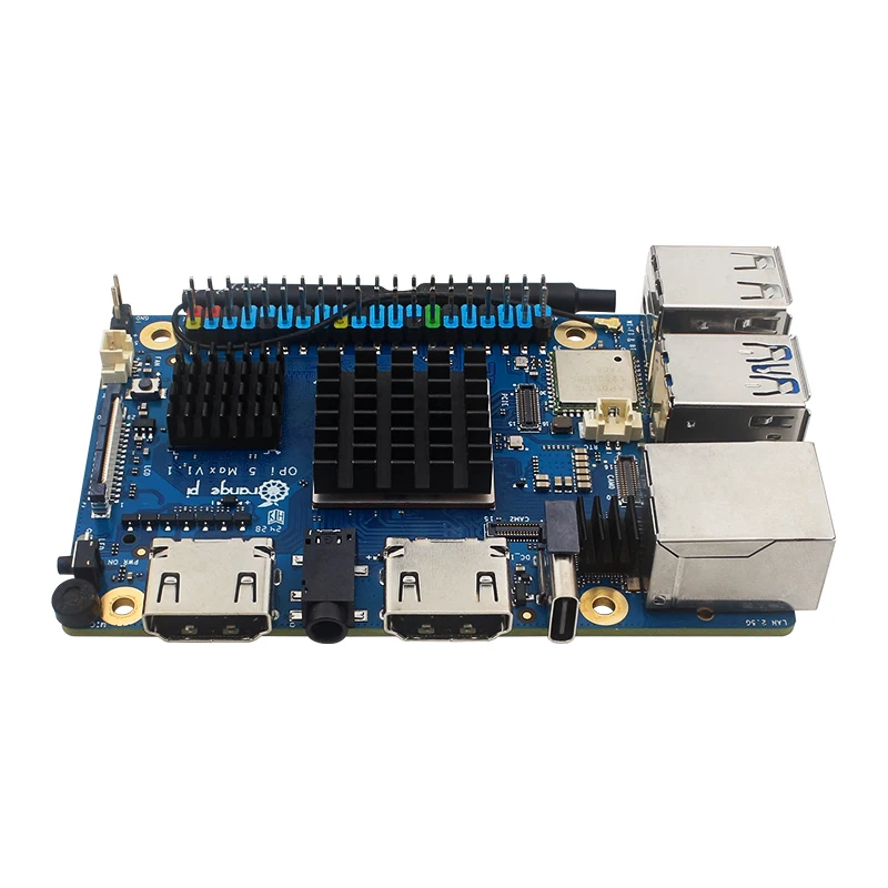 Orange Pi 5 Max Case with Fan Active Passive Cooling Metal Shell Optional Antenn