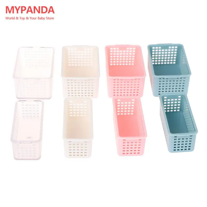 

1:6 dollhouse miniature Mini Storage Basket furniture accessories kitchen bathroom toy for sylvanian collectible families Gift