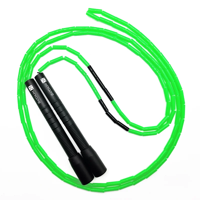NEVERTOOLATE XROPE 7mm low air resistance hard beads jump skipping rope beaded skip Professional competition 2.9m long handle 2