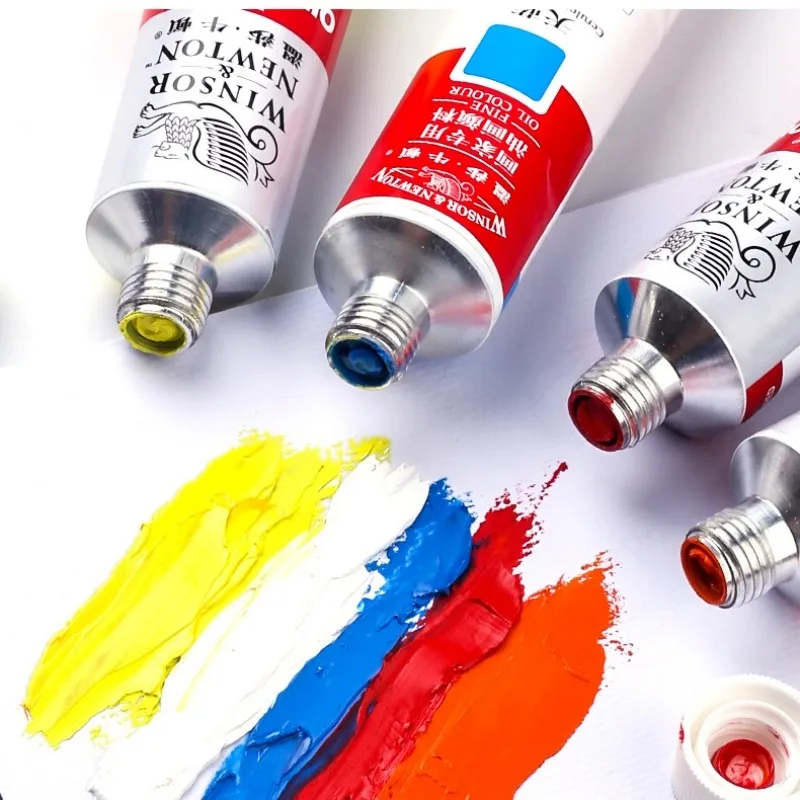 Oil Painting Pigment Set 12ml/Tube Color Acrylic Paints 12/18/24 PCS Winsor & Newton for Artists Students