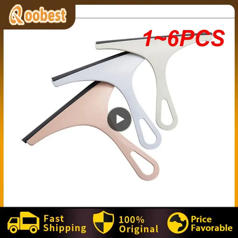 

1~6PCS Car Glass Cleaning Scraper Universal Windshield Household Window Squeegee Wiper Portable Cleaner Brush Rubber Blade