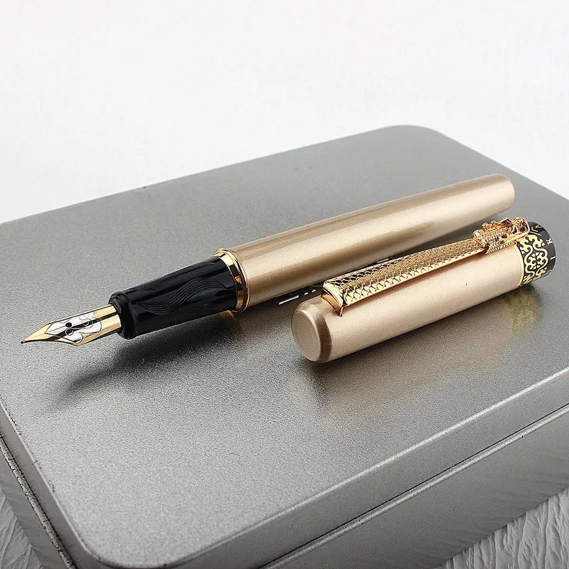 

Luxury Quality 839 Metal Fountain Pen Financial Office Student School Stationery Supplies Ink Pens