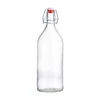 Glass Swing Top Storage Bottle High Flint Various Size Round Glass Bottles  for Sparkling Water MOQ2000 Cheap Custom Print Logo 1