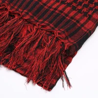 Écharpe Hijab à carreaux légère pour hommes et femmes, foulard arabe du désert, foulard tactique doux de randonnée, Turban unisexe, châle militaire 6