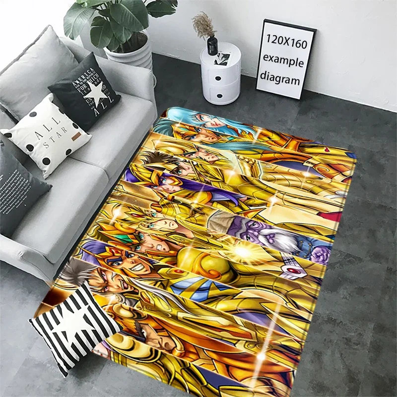 Entrance Doormat Fluffy Carpet Saint Seiya Living Room Rugs Foot Carpets Bathroom Rug Floor Mat Non-slip Hallway Mat Home Decor 4