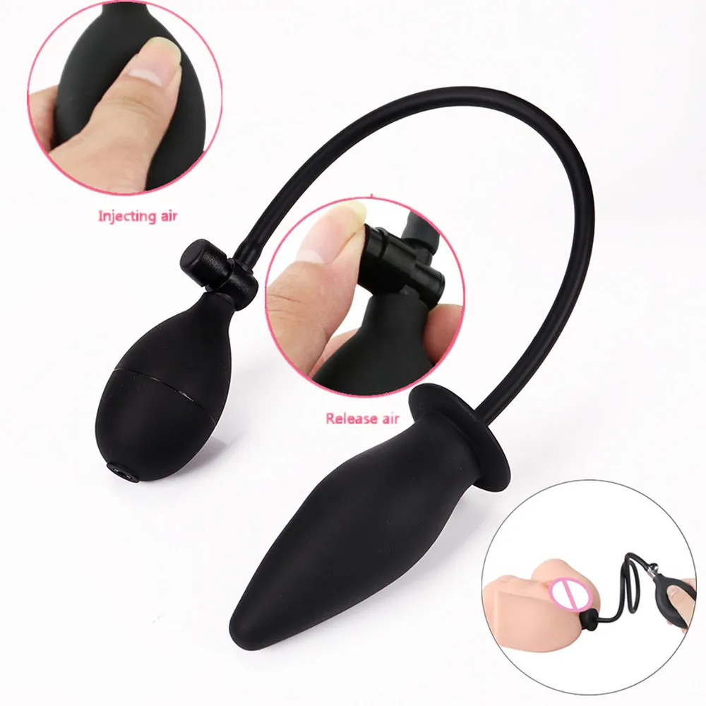 Inflatable Plug Anal Sex Toys For Couples Masturbator Male Prostate Stimulator Massager Female Vagina Dilator Anus Expander Tool
