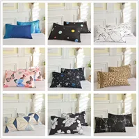 Printed Pillow Cover 2pcs Pillowcase 48x74cm Pillow Sham for Home Bed Pillowslip Rectangle Cushion Cover funda almohada 1