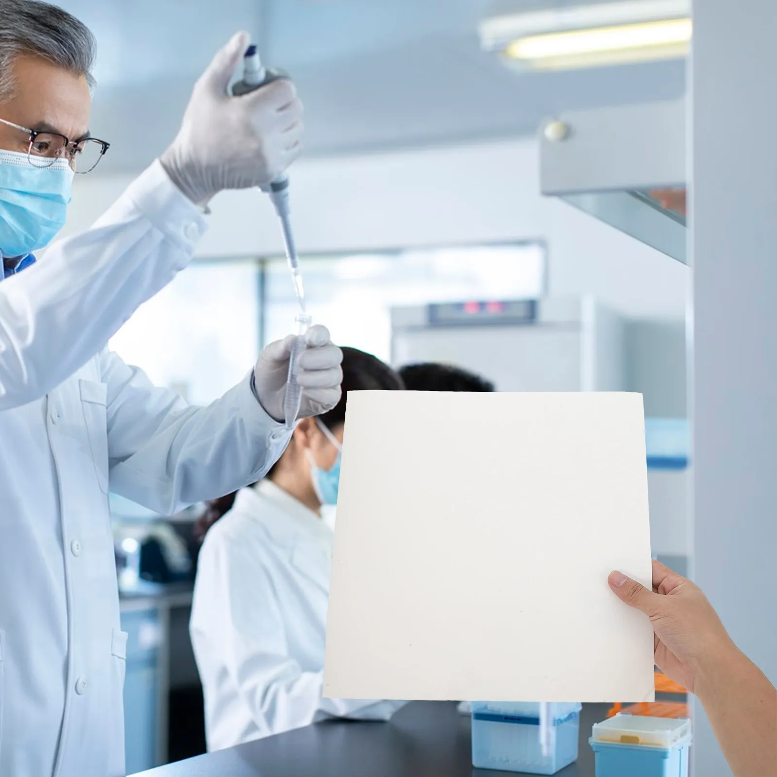 10Pcs 대형 오일 필터 종이 산업 실험실 정량 흡수 시트 화학 생물학 여과 종이