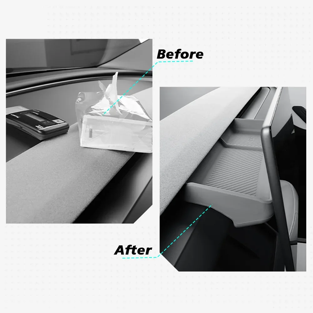 For Tesla New Model 3 Highland 2024 and Model Y Juniper 2025 Rear Screen Storage