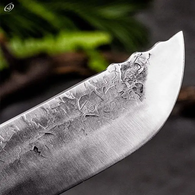 Couteau à couperet forgé couteau de boucher pleine Tang 5CR15mov couteau en acier inoxydable couteau à trancher tranchant couteau de boucher pour hacher la viande 5