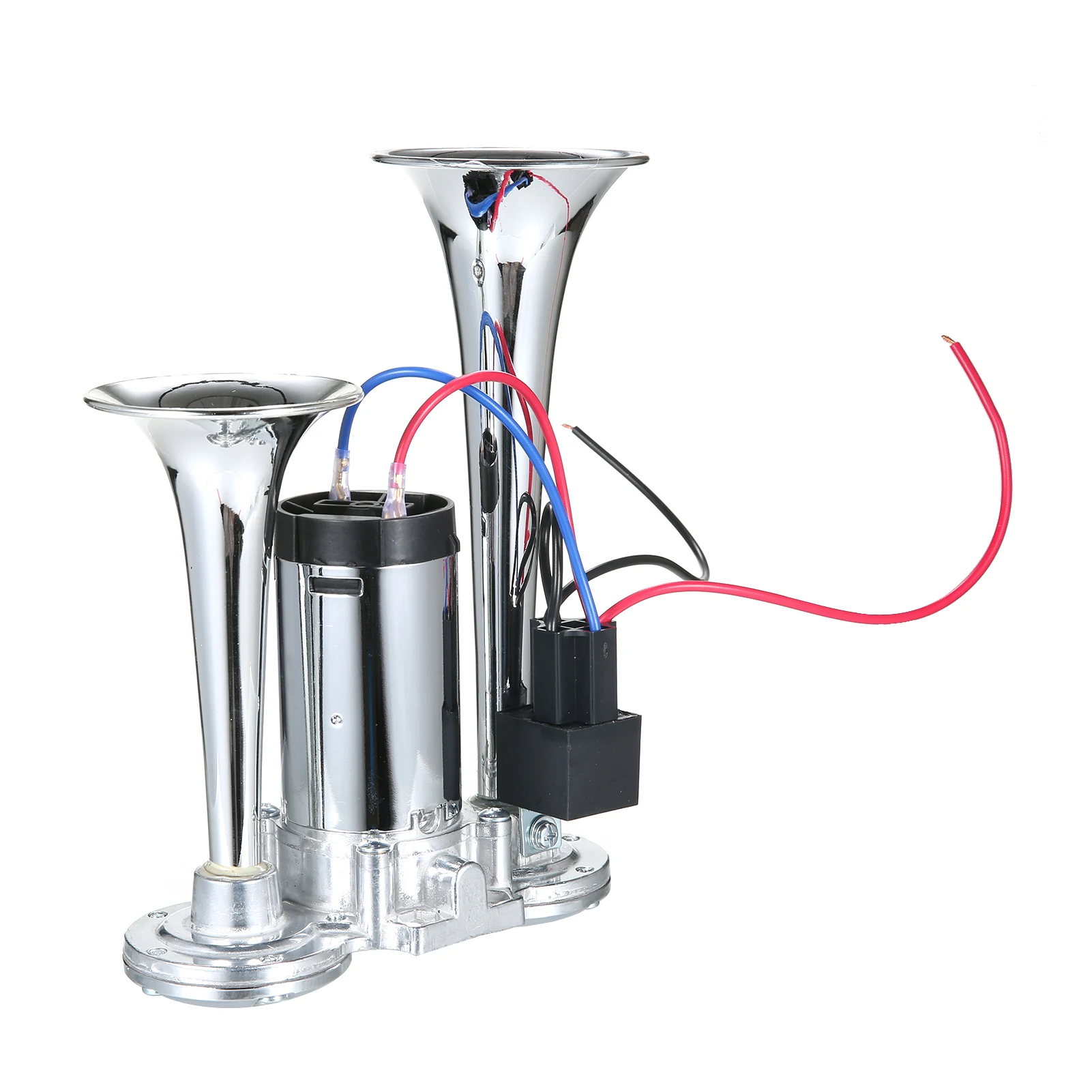 

Universal Car Air Horn Dual Trumpet Horn with Compressor 130dB Loud Airhorns for Cars Motorcycles Bikes Scooters 12V
