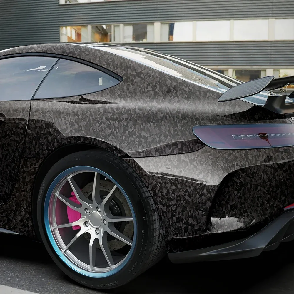 Carbon Faser Aufkleber Wasserdicht Geschmiedet Carbon Film Verpackung Folie Auto Abdeckung Aufkleber Vinyl Auto Wrap Motorrad Aufkleber Zubehör – Detail 9