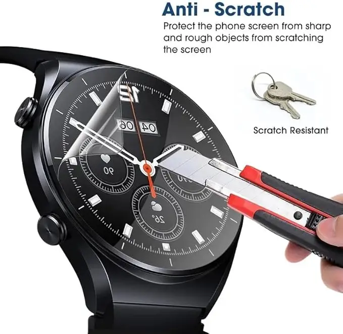 Premium Hydrogel Screen Protector Film for Smartwatch - 1 to 3 Pack