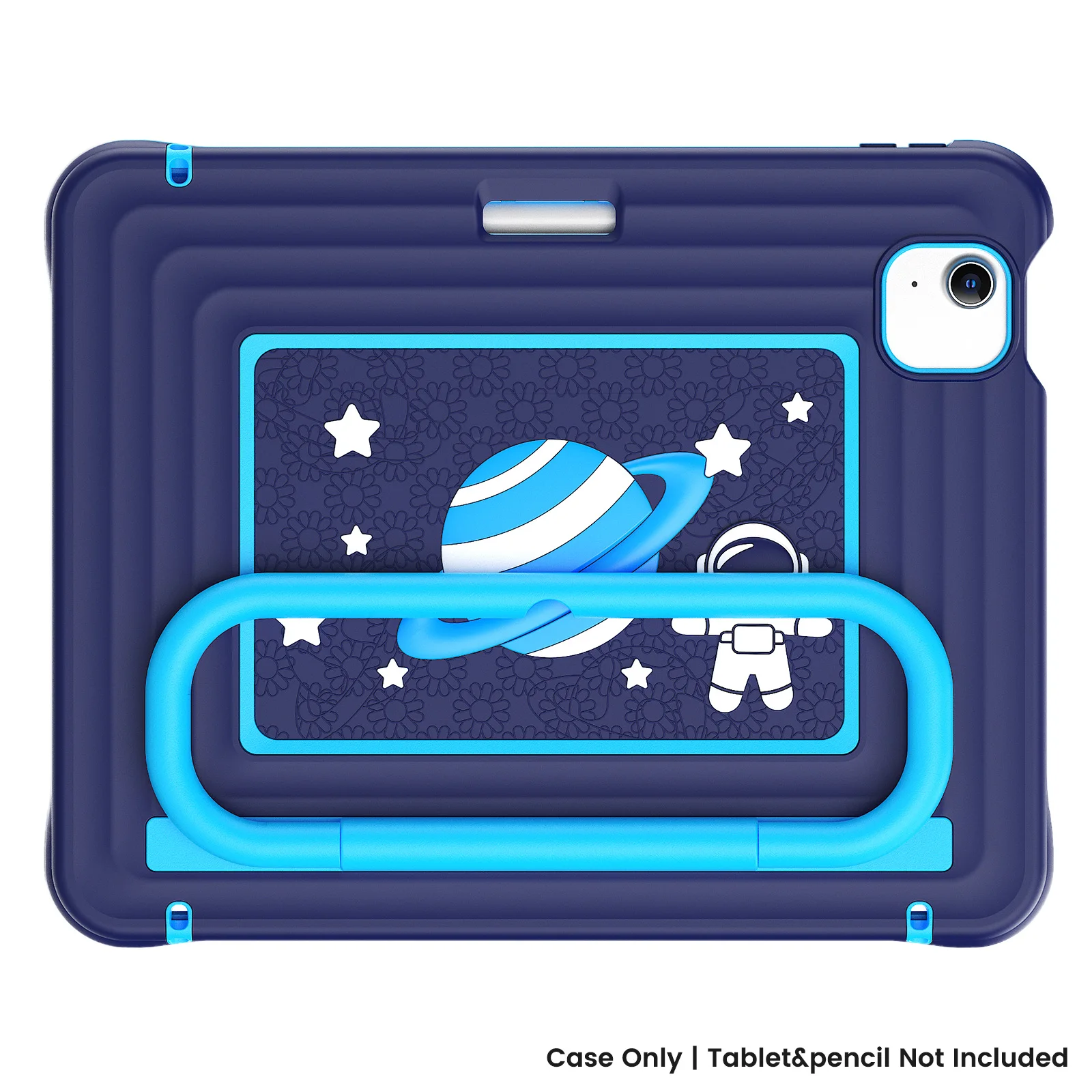 Children's Shockproof Tablet Case - Multi-Purpose Design with Handle Stand and Pencil Holder
