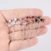 1PC Surgical Steel CZ Gem Ear Tragus Cartilage Piercing Zircon Dangle Chain Earring Conch Ear Stud Helix Piercing Body  Jewelry 5