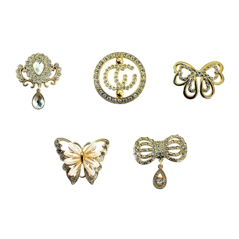 

Bowknot Bag Decorative Buckle Bag Accessories Metal Decoration Buckle Butterfly Bag Buckle for DIY Crossbody Bag