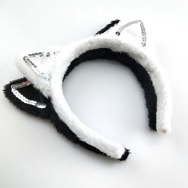 Cosplay Costume Kids Party Cat Ear Headband Hairband Gloves Performance Stage Dance Wear Set Clothes Halloween