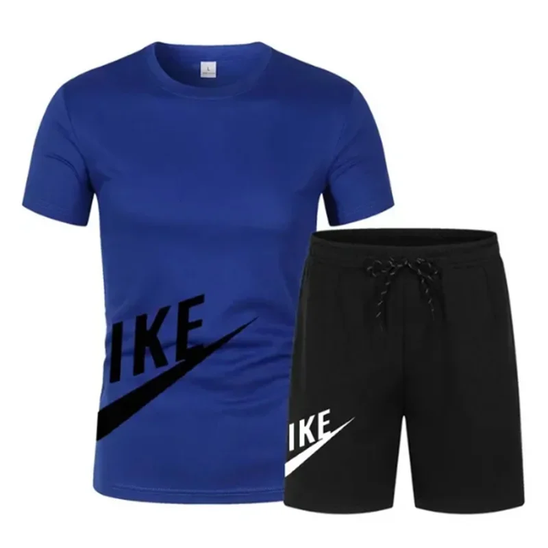 Summer Men's Sets Fashion Korean Tracksuit Men Short Sleeve T Shirts+sport Shorts Suit Men Casual Men Clothing Mens Joggers Sets