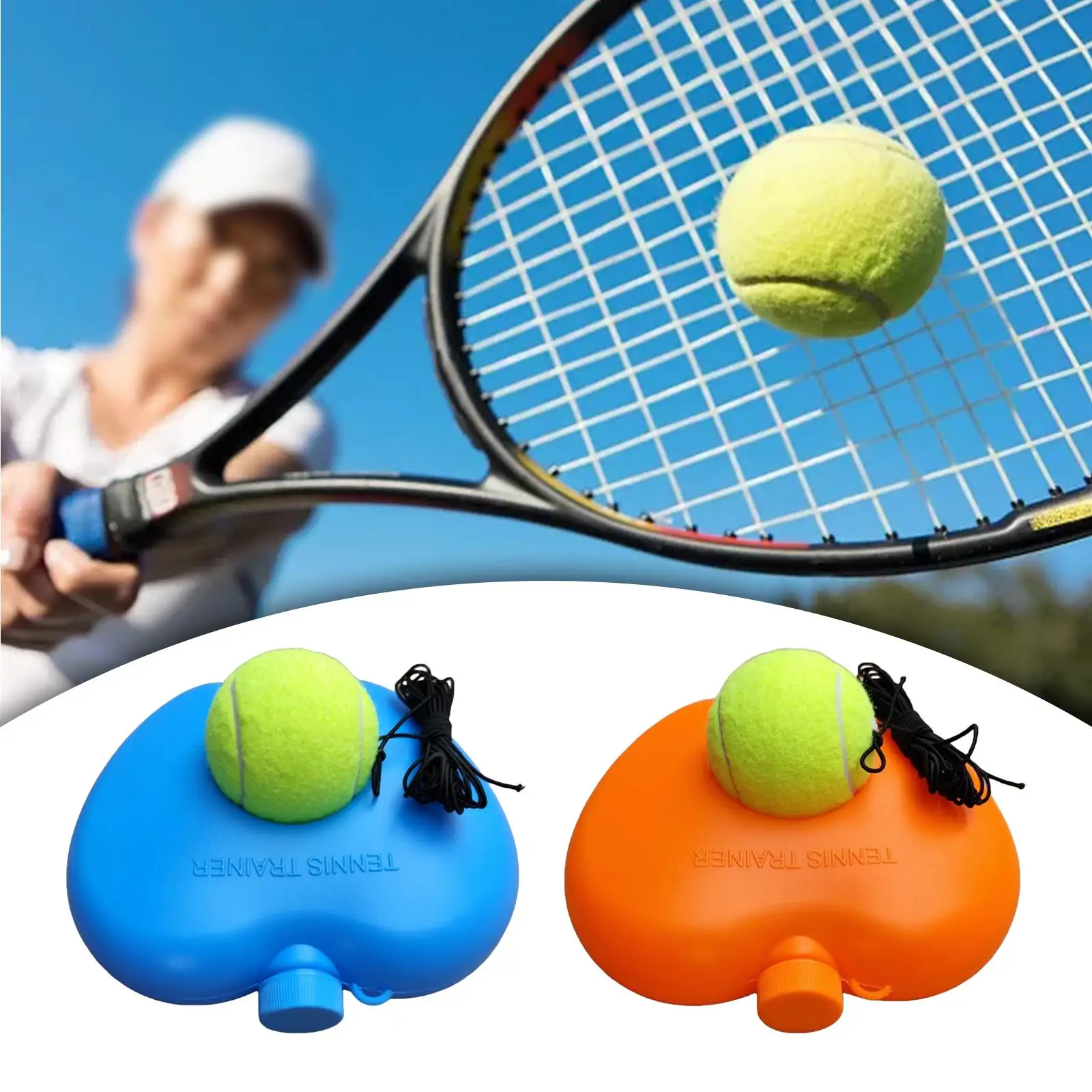 Singles Tennis Trainer with Tennis Ball,Tennis Training Equipment,Self Practice
