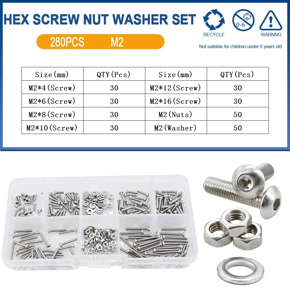 Kits de juntas, aço inoxidável 304, parafuso