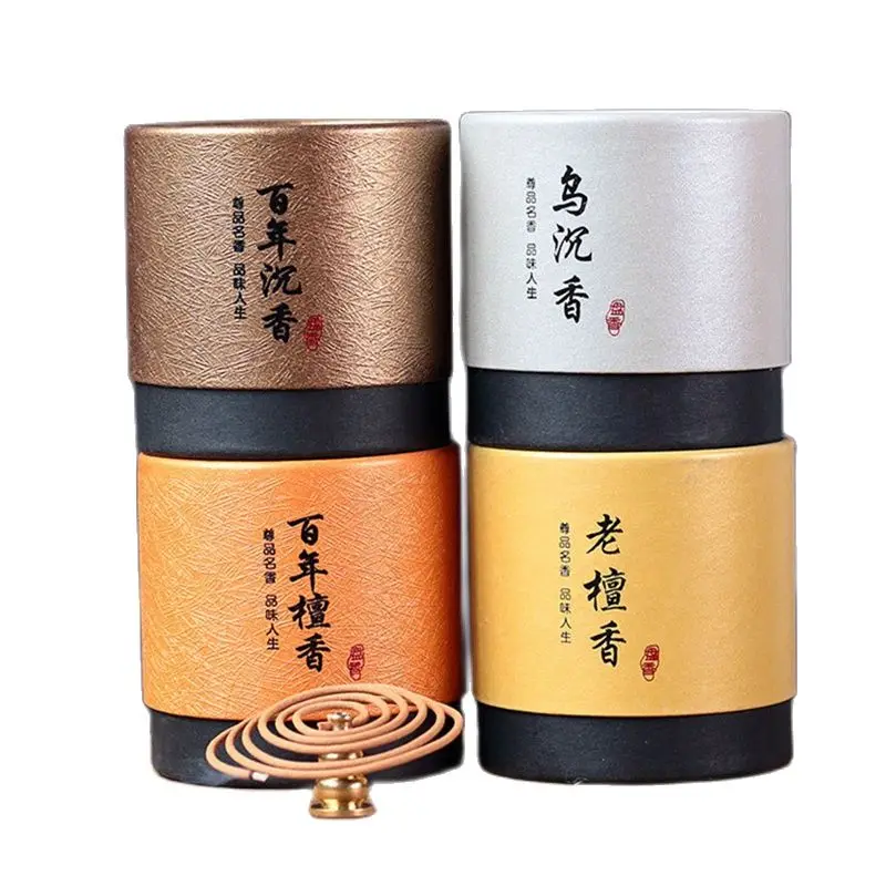

4 Boxes Incense Coil Handmade 4 Hours Aromatherapy Sandalwood Agarwood Incense Coils For Meditation Yoga