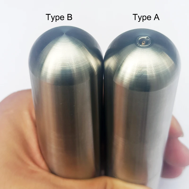 Refillable Stainless Steel 45g Co2 Cartridge for Outdoor Rafting Inflatable Life Vest Life Jacke Kayak Water Sports Airbag Acces