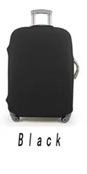 Deluxe Travel Suitcase Protective Cover - Stretchable & Dust - Resistant (2024 Edition) - M (Black)