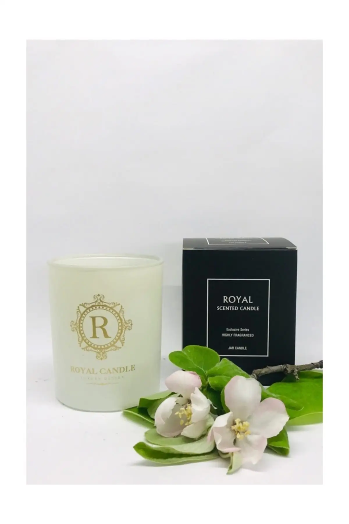 

Antibacterial - Glass Candle- Anti Stress Mint Lemon Tea Scented Mix Relaxing Candle Romantic Gift Products