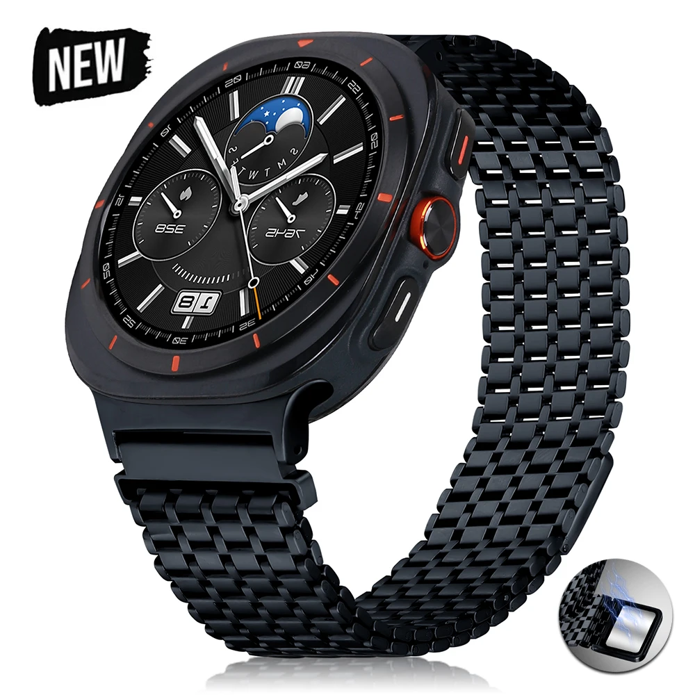 Luxury Magnetic Stainless Steel Watchband - No Gap Design