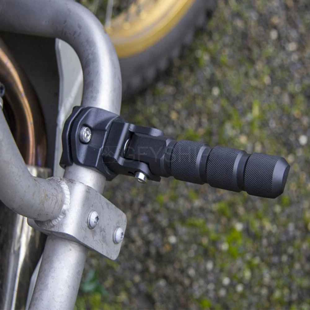 Motocicleta Highway Footrest, 360 barras rotativas, Foot Pegs, descansa