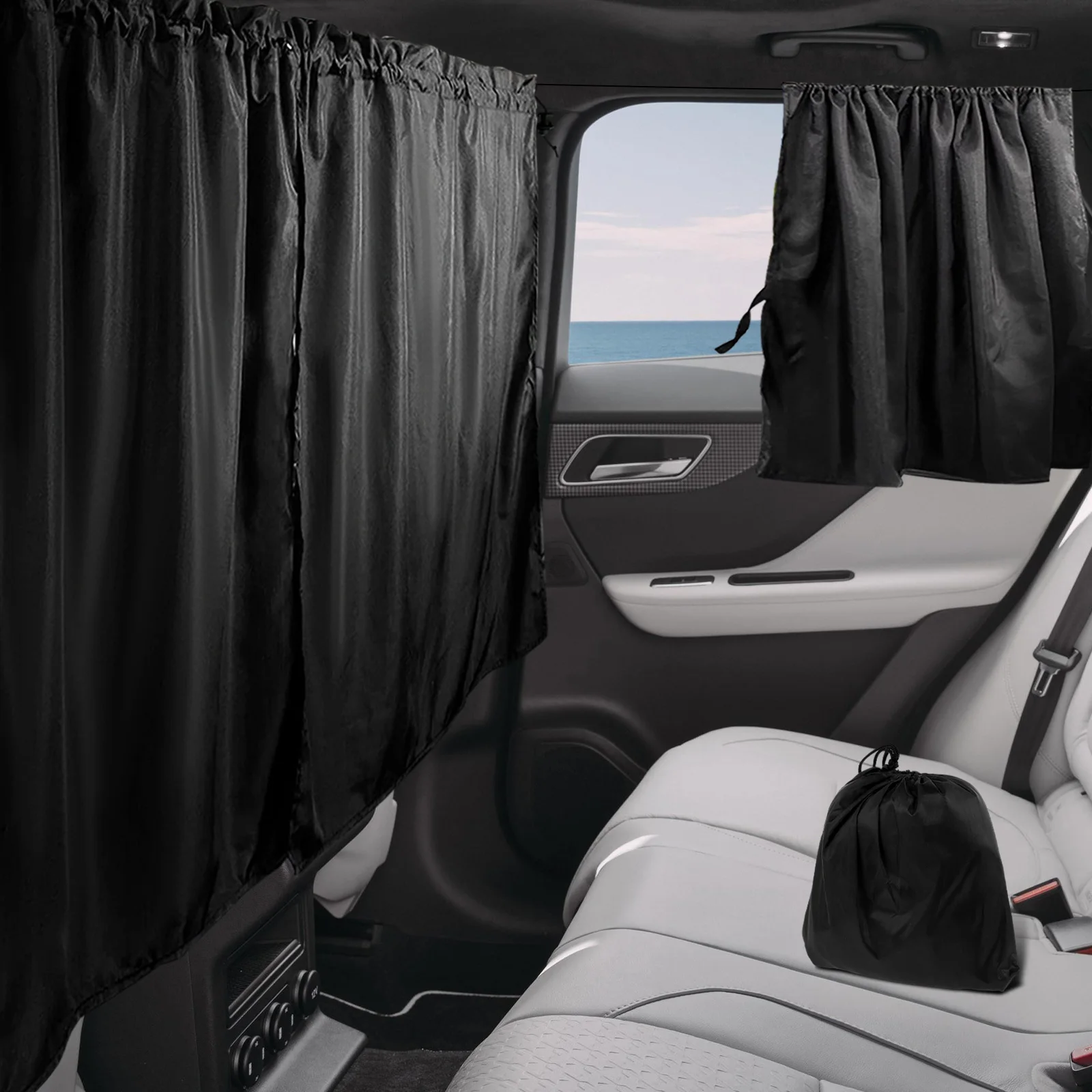 Car Privacy and Blackout Sun Shade Curtain