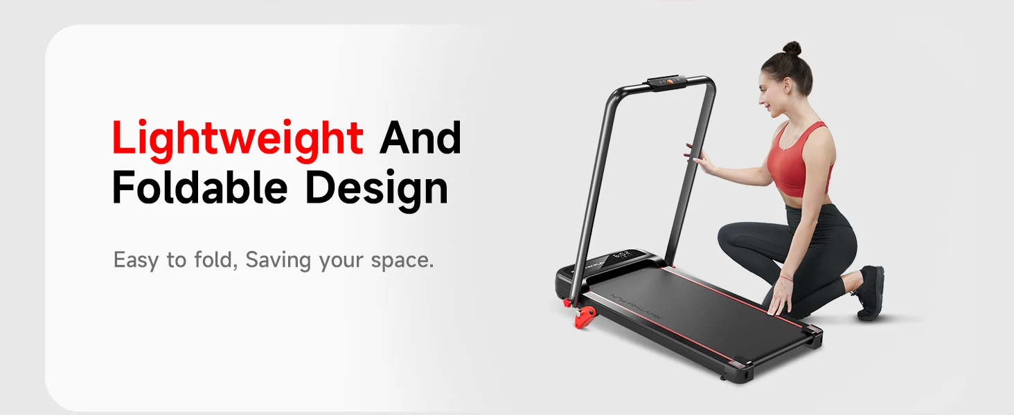 Black Incline Foldable Treadmill