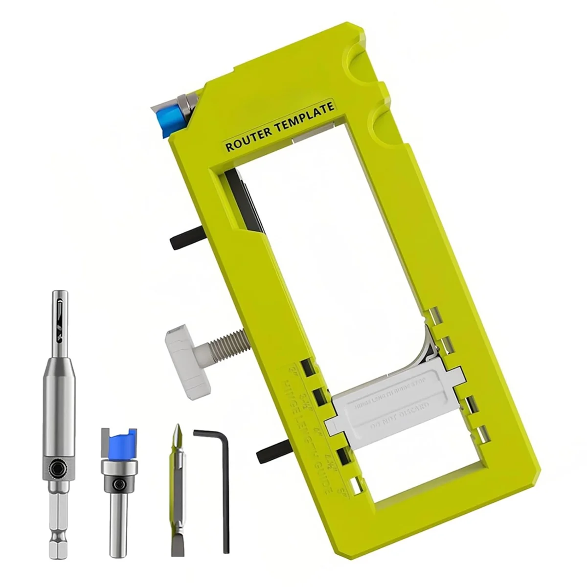 SEMOIC Door Hinge Jig Door Hinge Router Template for 3 Inch to 5 Inch Length and 1/4 or 7/8 Thickness for Doors Only