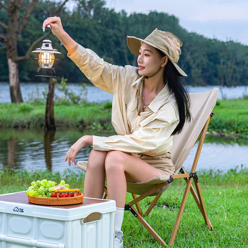 Description Picture 4 of itemOxford cloth Outdoor camping chair Ultralight fishing chair Folding picnic chair Leisure Portable Butterfly Chair