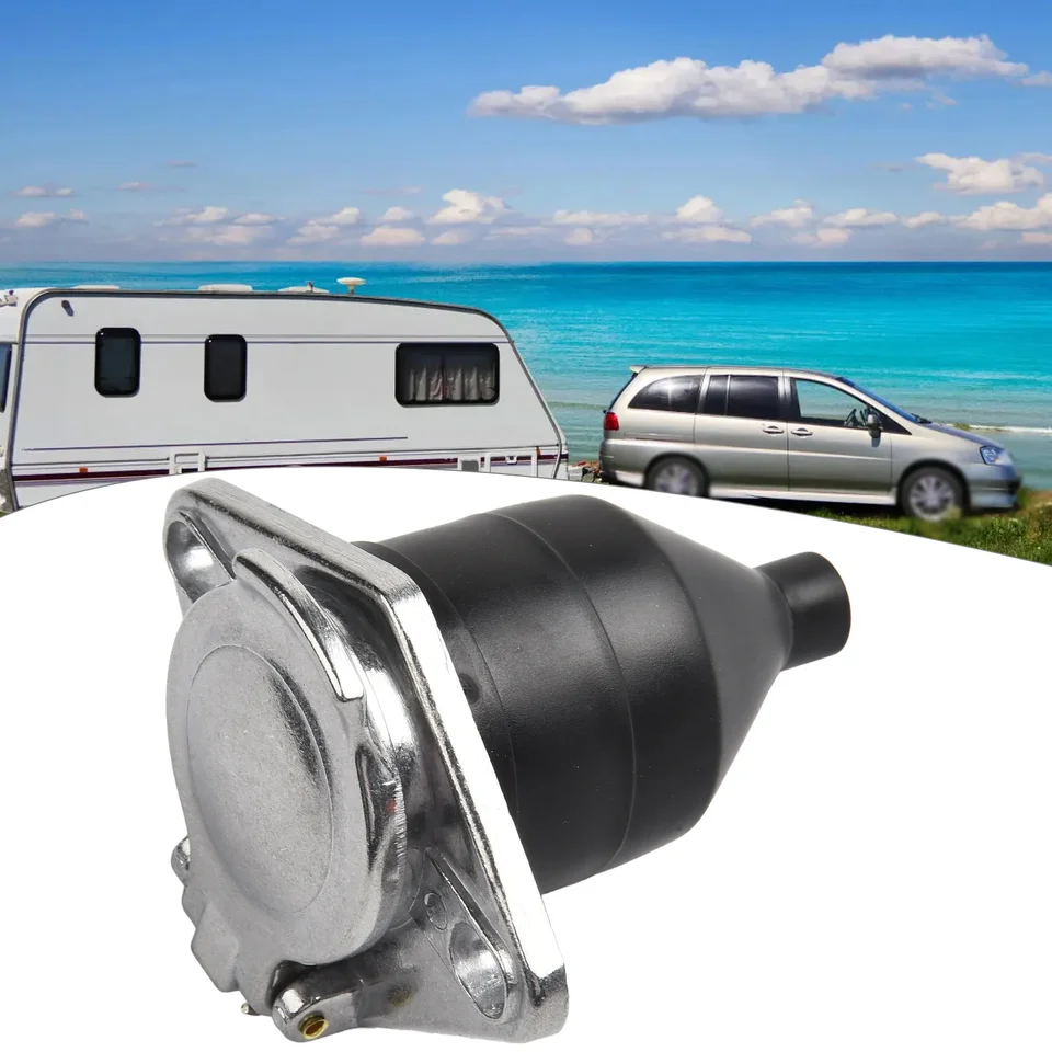 Connettore Per Rimorchio A 7 Pin Da 24 V, Adattatore Per Cablaggio Di Collegamento Affidabile Per Camper Roulotte Barca 87955706