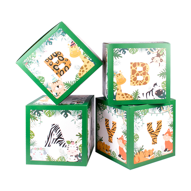 Safari Birthday Party Decoration Disposable Tableware Set Safari Dinosaur Party 1st Birthday Boy Baby Shower Supplies