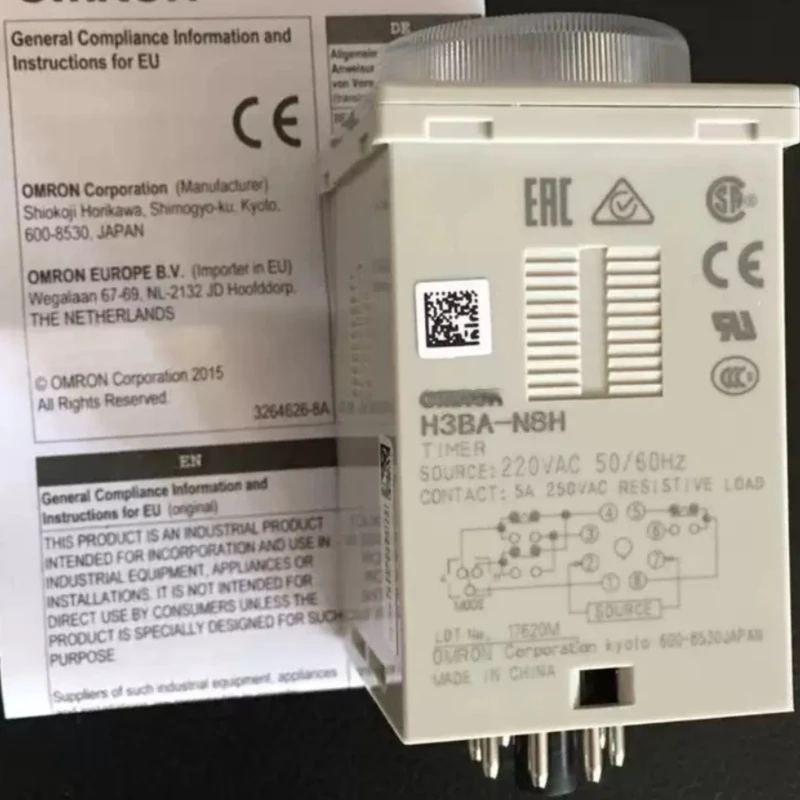 Relè A Tempo Di Fabbrica Originale H3Ba-N8H H3Cr-H8L Ritardo Di Spegnimento Ac220 Dc24 Vendite Dirette In Fabbrica Regolabili Oggi H3Cr-A8