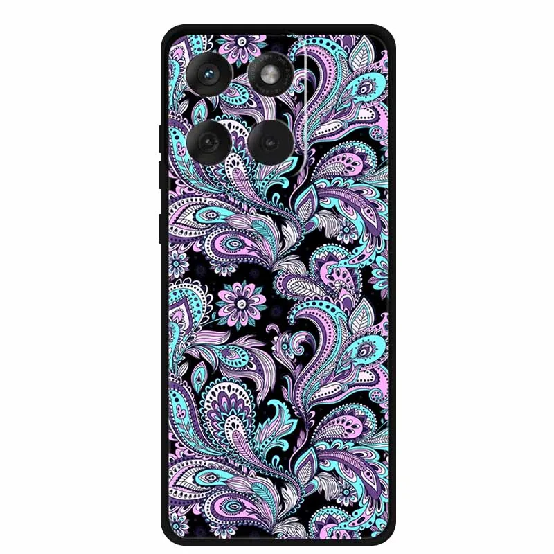 Cartoon Lovely Cat Black Silicone Soft TPU Phone Case