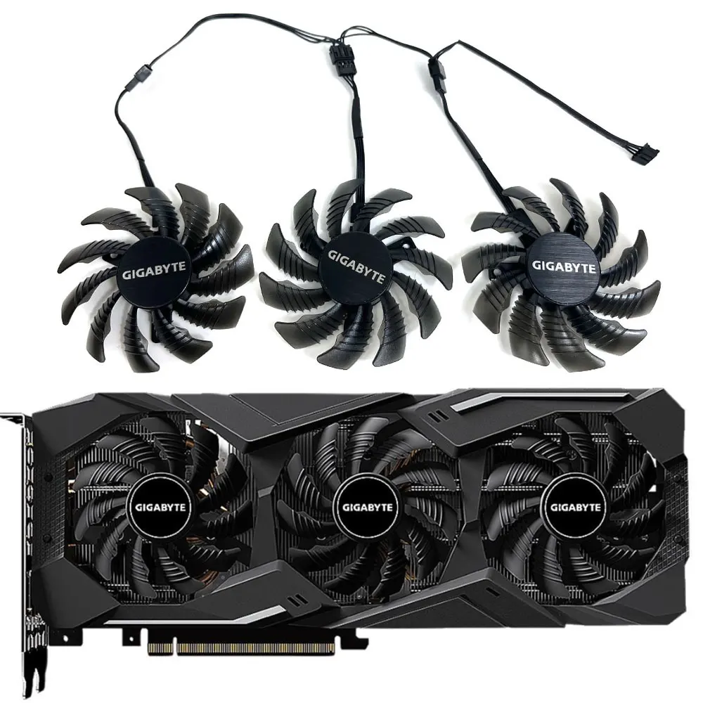 Muslimact128010Su Rtx 2070 Ventola Super Gpu, Per Gigabyte Rtx 2080Ti, 2080, 2070, 2060, Gtx 1660Ti, 1660 Ventola Di Raffreddamento Della Scheda Video