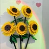 Sunflower Blocks City Creative Plant Desktop Decoration Building Blocks Girls Toys Birthday Gifts MPC Model Classic Bricks 1