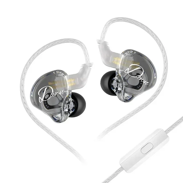 KZ Dawn Wired Earphones IEM In-Ear Full Transparent Music Headset