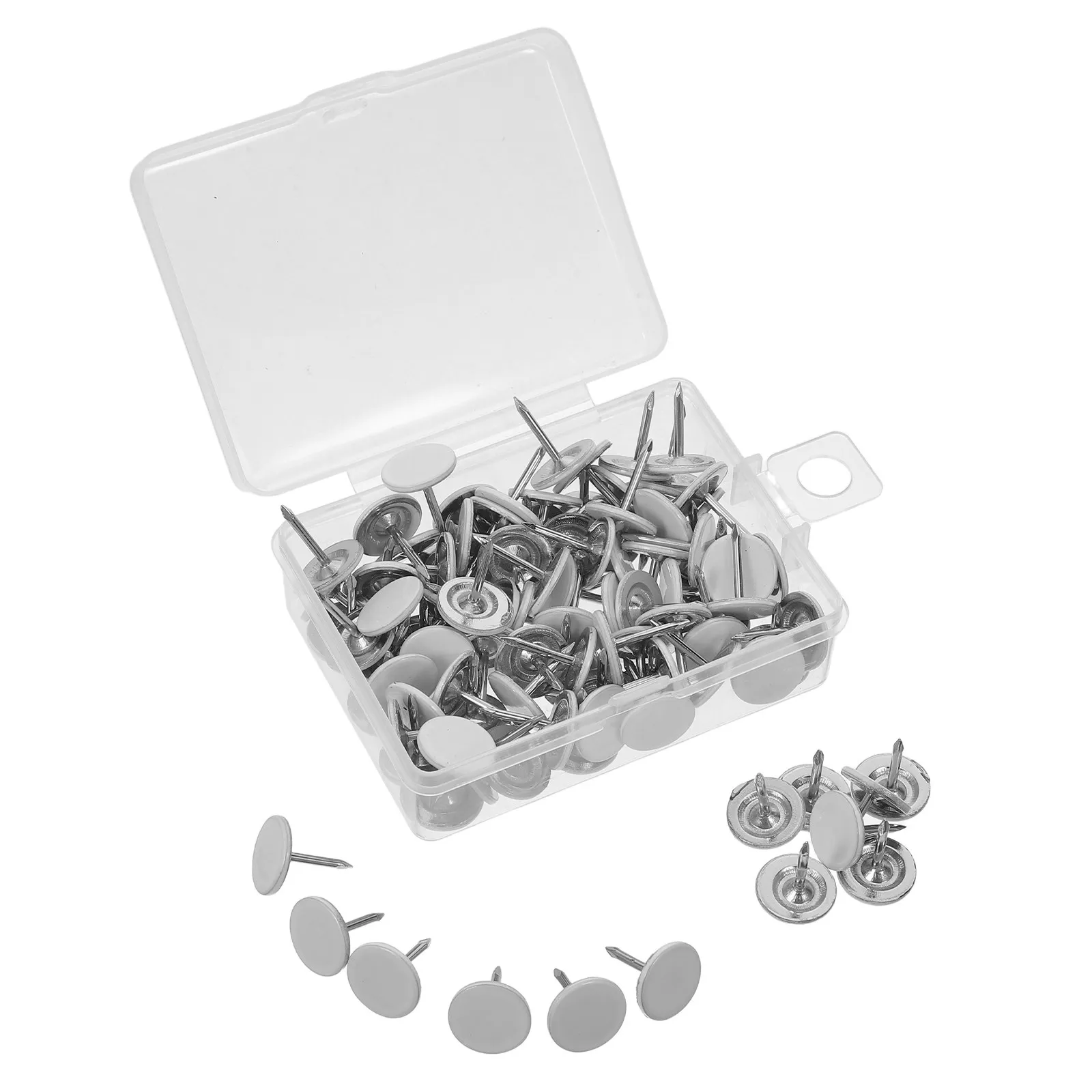 100pcs 미니 실내 장 못 가구 장 못 미니 장식 못 소파 의자 침대용 가구 핀 화이트