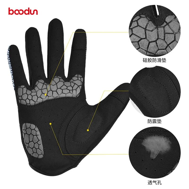 Winter cycling gloves for men and women  motorcycle sports touch screen warm waterproof windproof anti slip gloves 1380 4