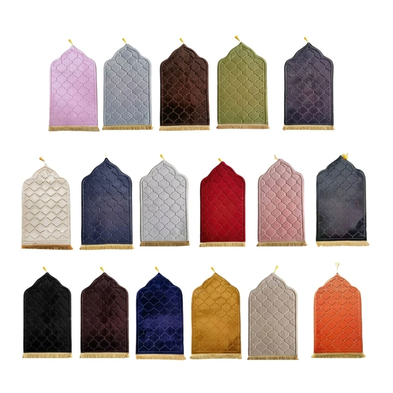 편안한 기도 담요 영적 카펫 기도 매트 두꺼운 기도 담요 불규칙한 플란넬 양각