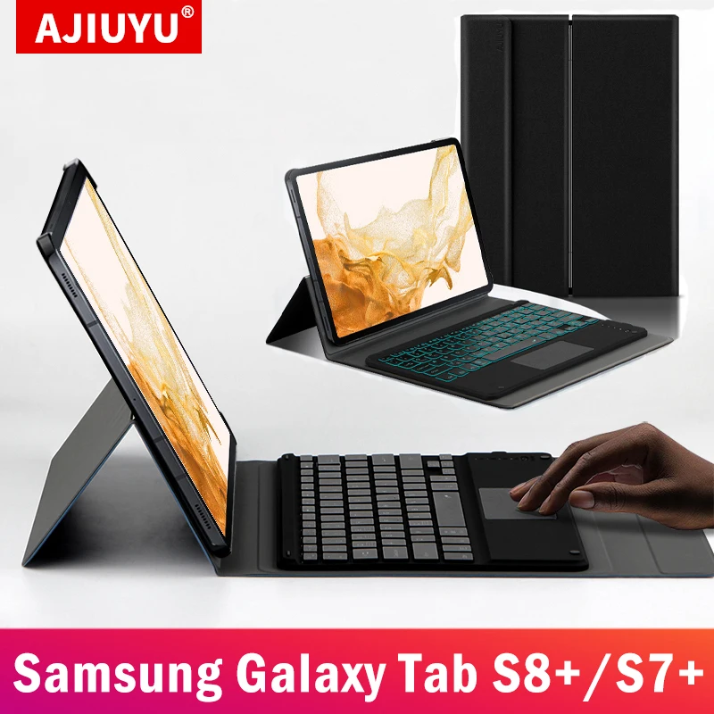 Capa Protetora para Tablet Proteção para Teclado para Samsung Galaxy Tab Sfe de 12.4 2023 Mais Splus 10. Tsm-t733 x