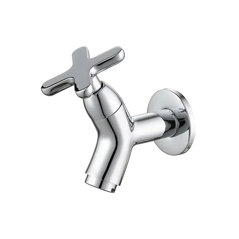 Wall-mounted Basin Faucet Mop Sink Cold Tap Balcony Splash-proof Home Kitchen Sink Quick-Open Faucet Bathroom Accessories